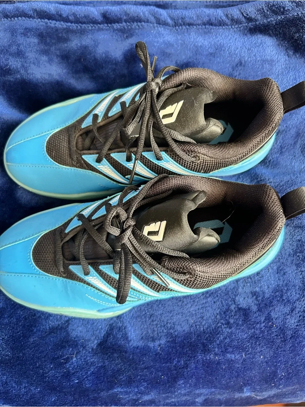 adidas Kids Blue and Black Lace-Up Sneakers